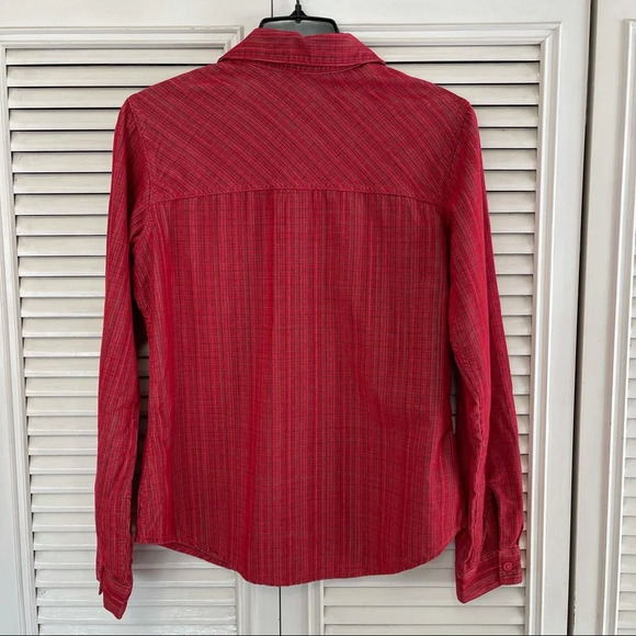 Columbia Women's Standard Times Two Corduroy Long Sleeve Shirt, Red Plaid, XS - Picture 8 of 16